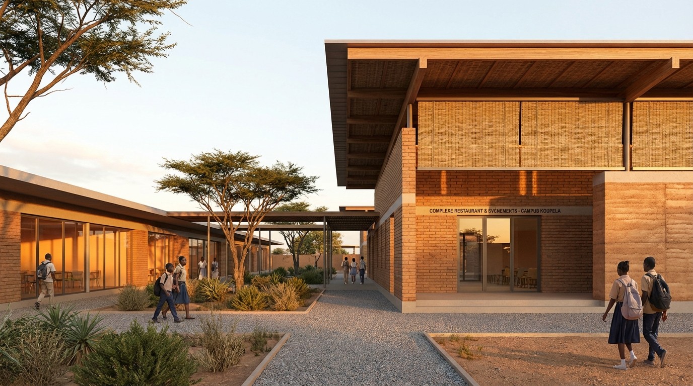 Campus Life Complex CETI – Vue aérienne conceptuelle